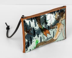 Loewe Paula's Ibiza Mermaid Fish Scale Clutch-Tasche mit Handschlaufe 2018