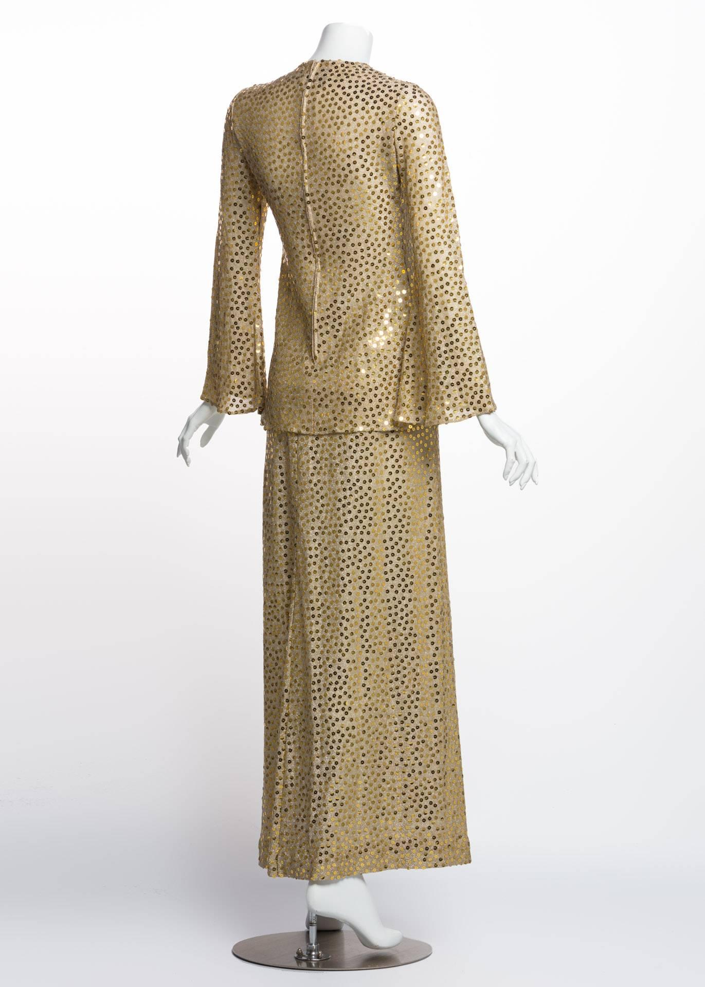 sequin gold skirt