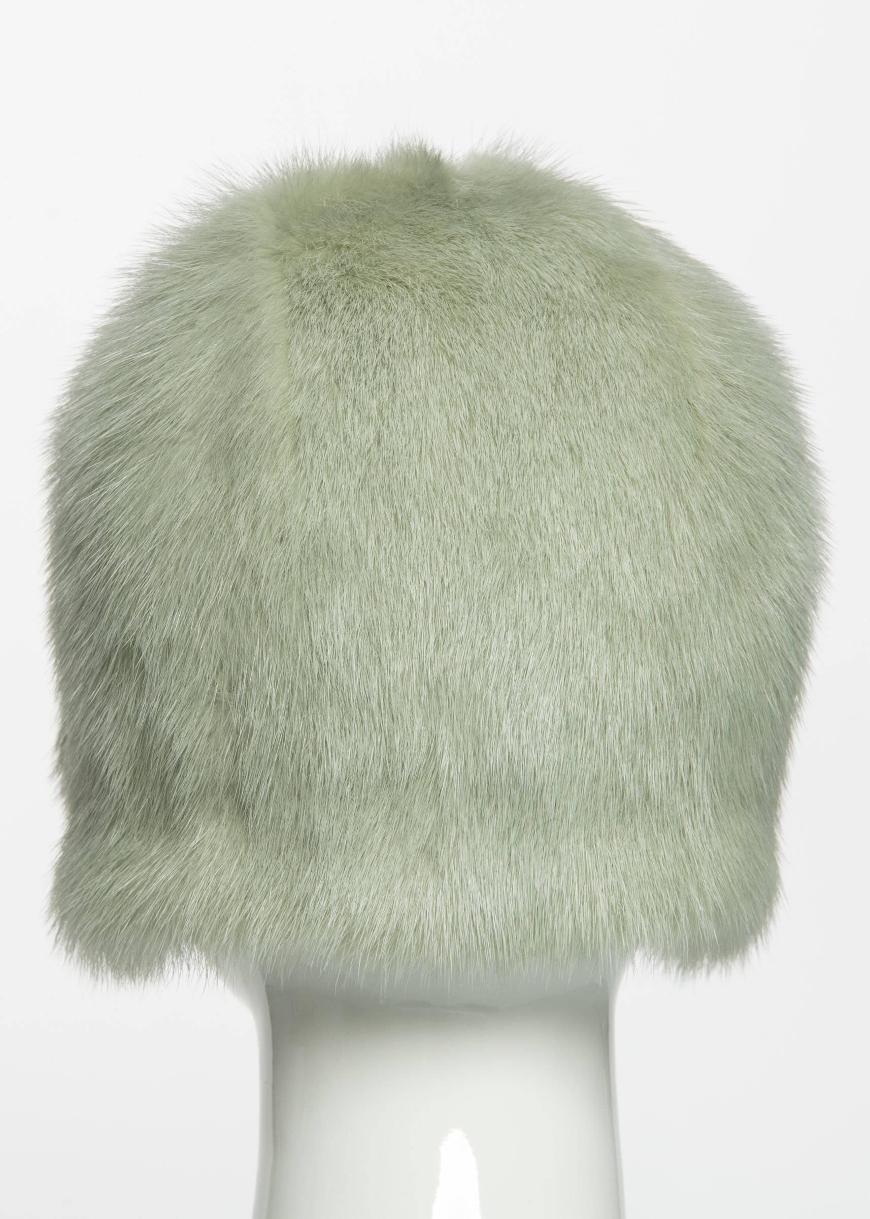 chanel shearling hat