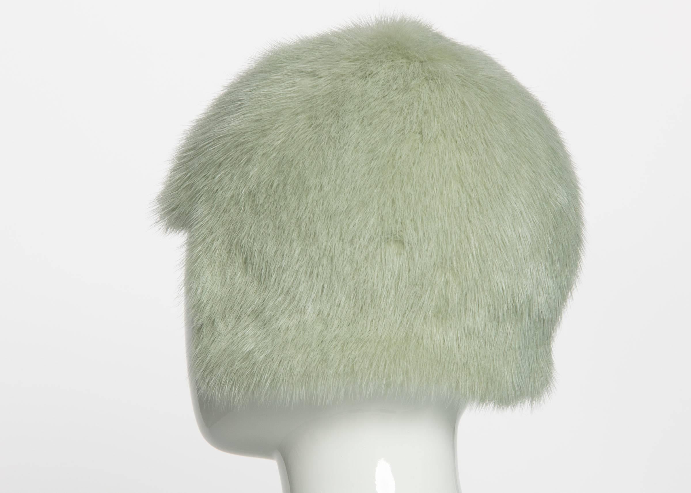 chanel fur hat