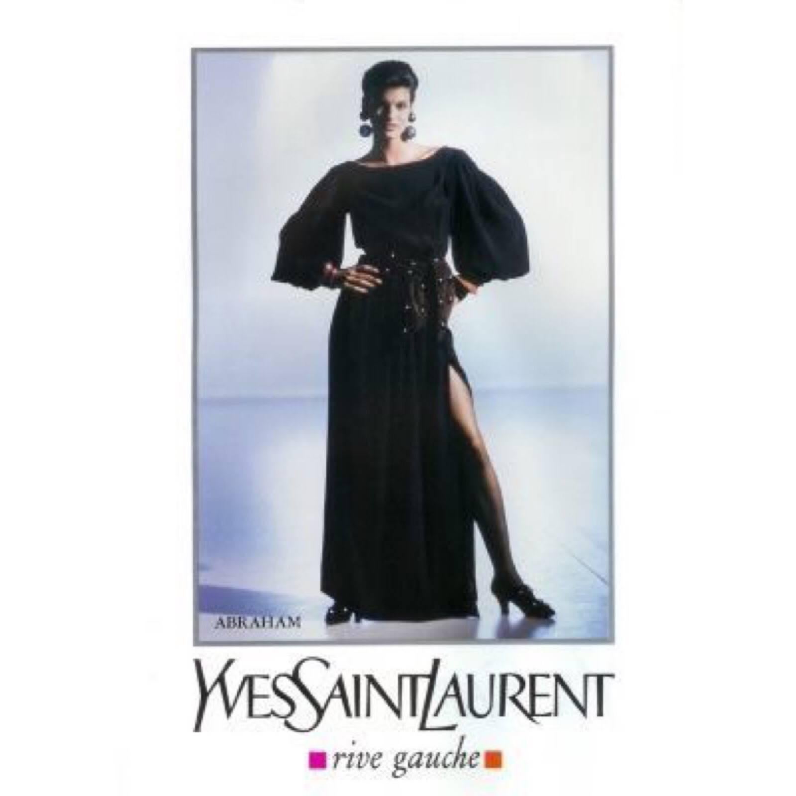 Women's 1980s Yves Saint Laurent Red Leather Gold Stud Sash Belt Documented  YSL