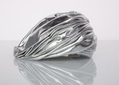 Christian Dior Silver Lame Turban Hat, 1960s