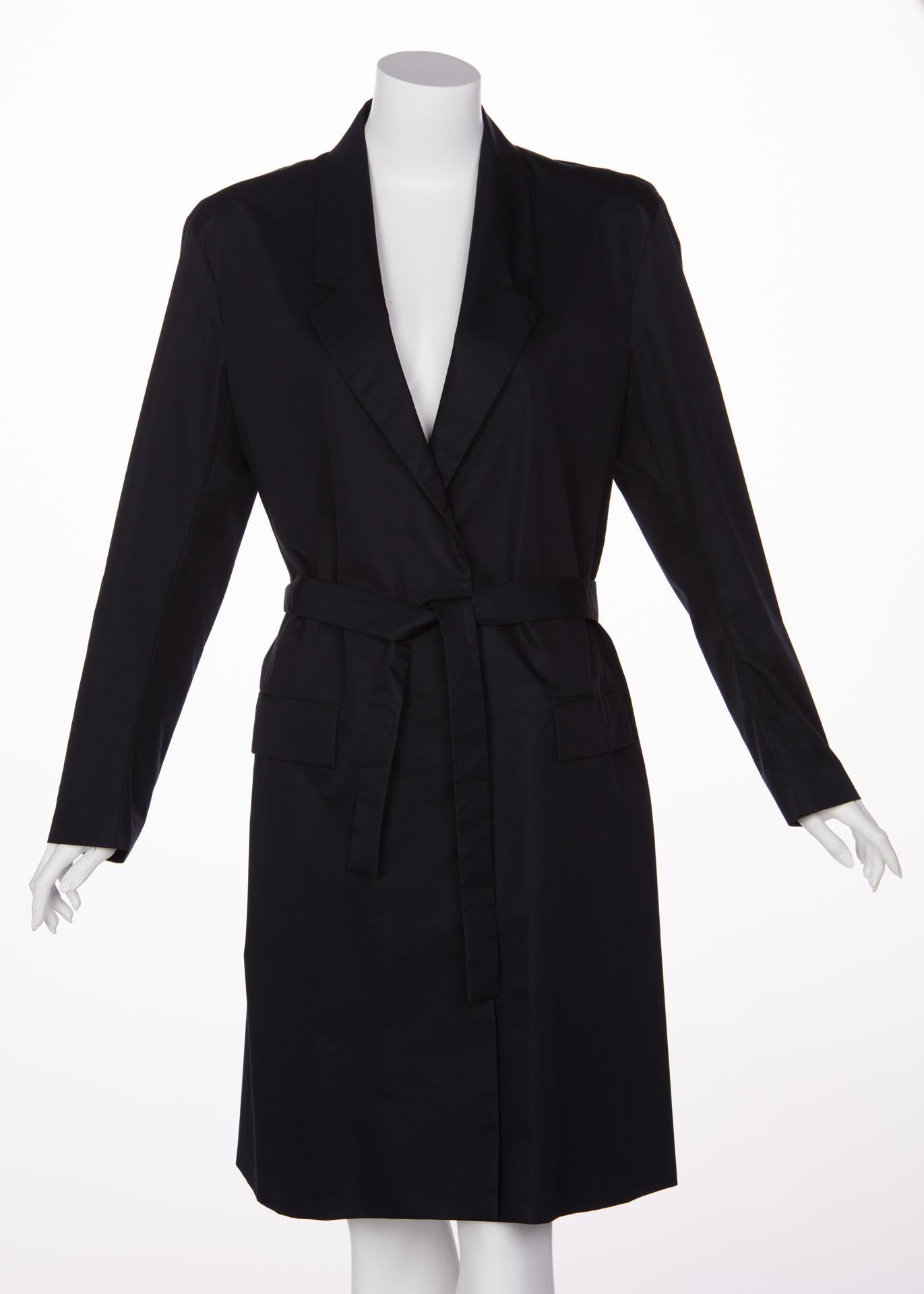 Jil sander Midnight Navy Origami Colorblock Trench Coat In Excellent Condition In Boca Raton, FL