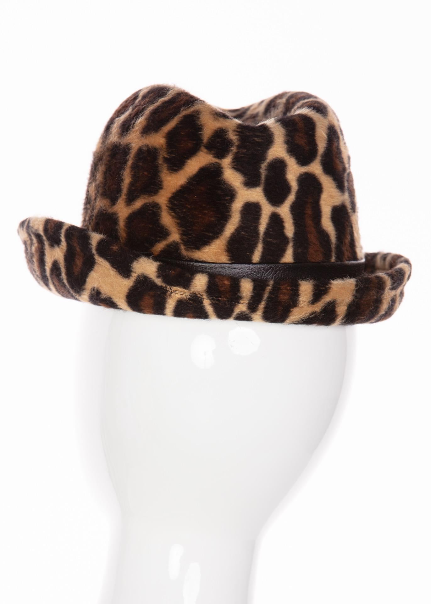 animal print hats for women