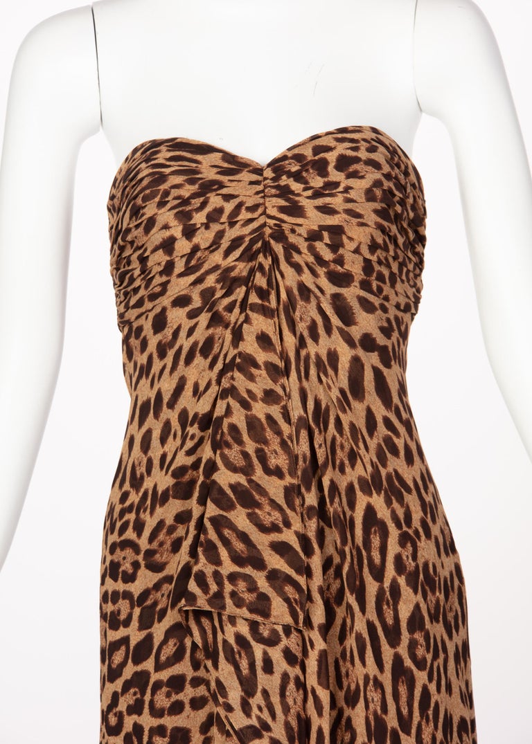 leopard print ball gown