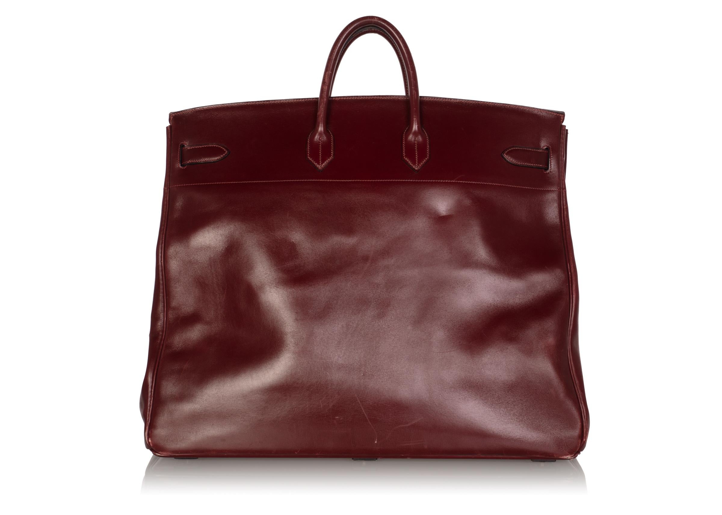 Hermes Bonwit Teller Vintage Burgundy Birkin Reisetasche:: 1970er Jahre im Zustand „Gut“ in Boca Raton, FL