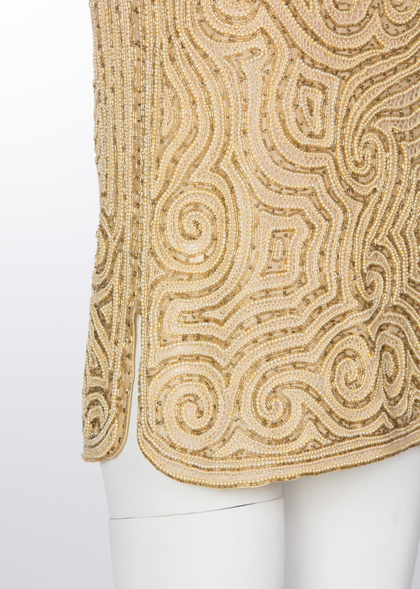 black and gold tunic top