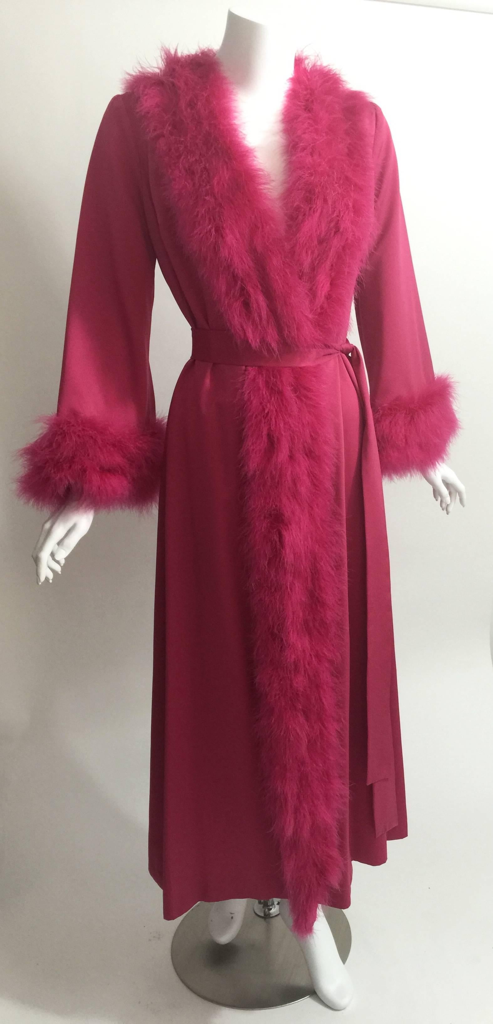 old hollywood feather robe