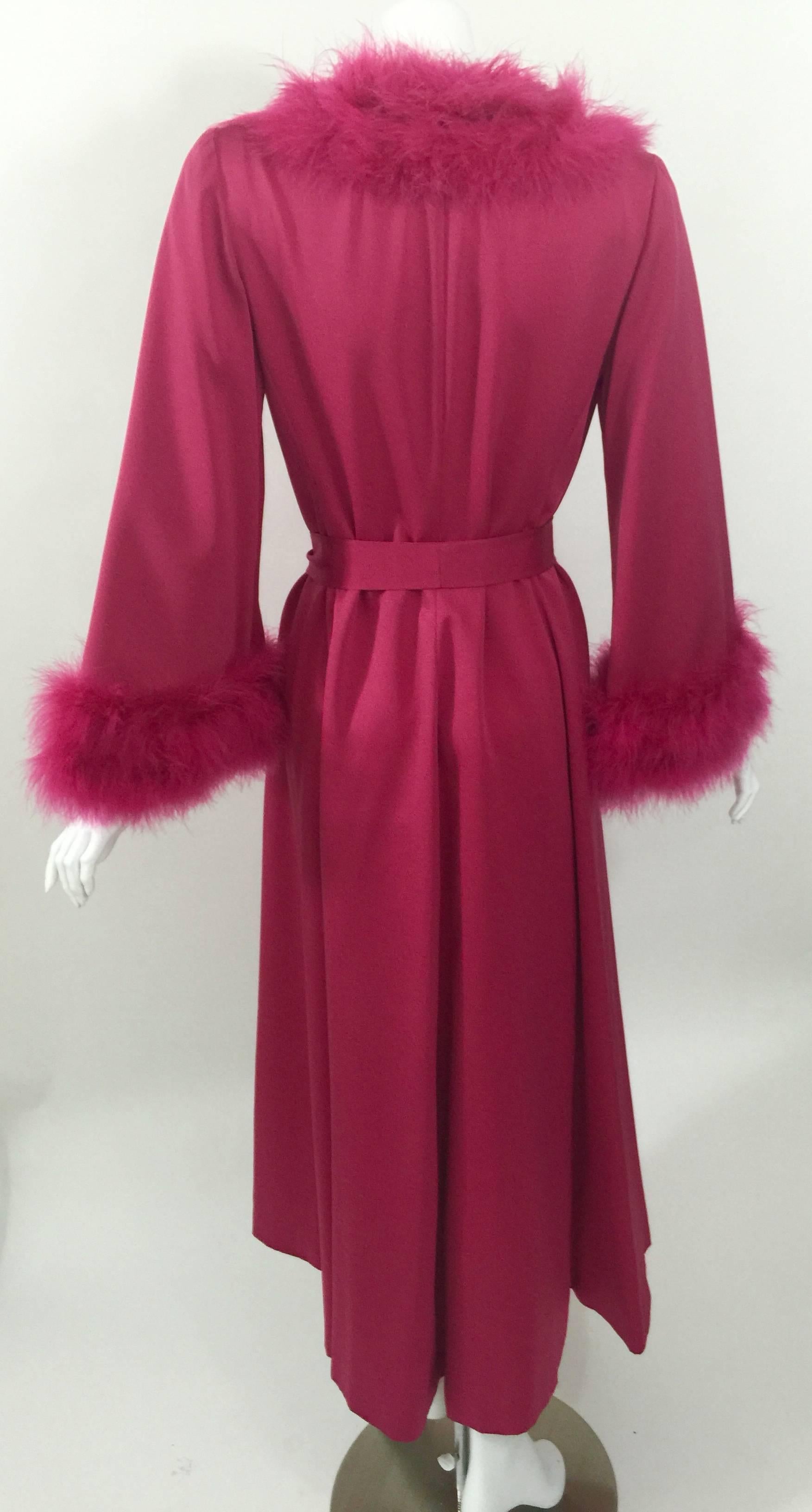 vintage feather robe