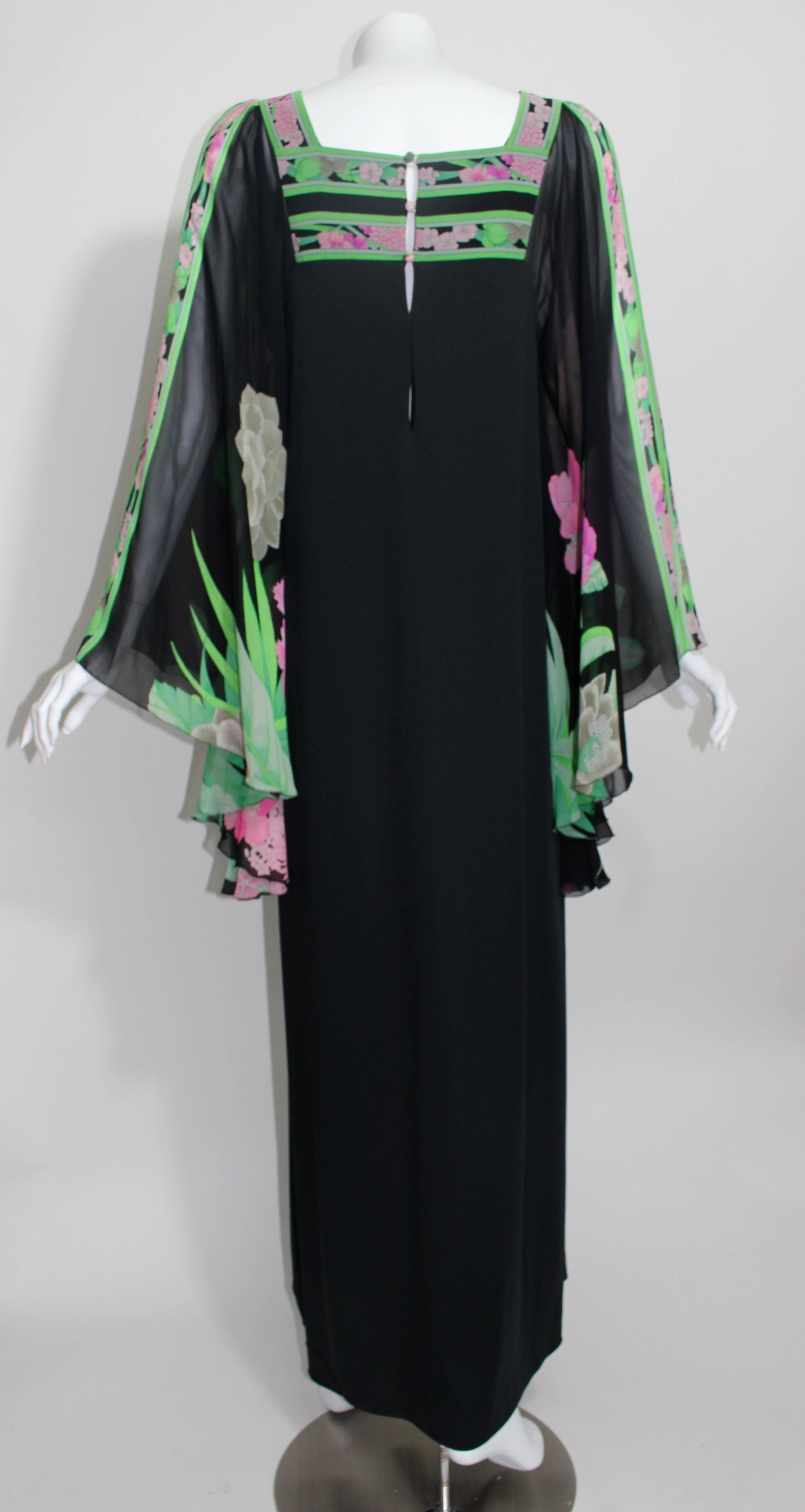 Women's Vintage Leonard Paris Caftan Dress 1970's