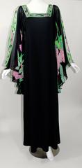 Vintage Leonard Paris Kaftan Kleid 1970er Jahre