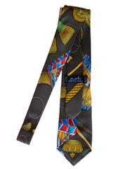 Hermes "Drum and Rope Tassel" Silk Tie