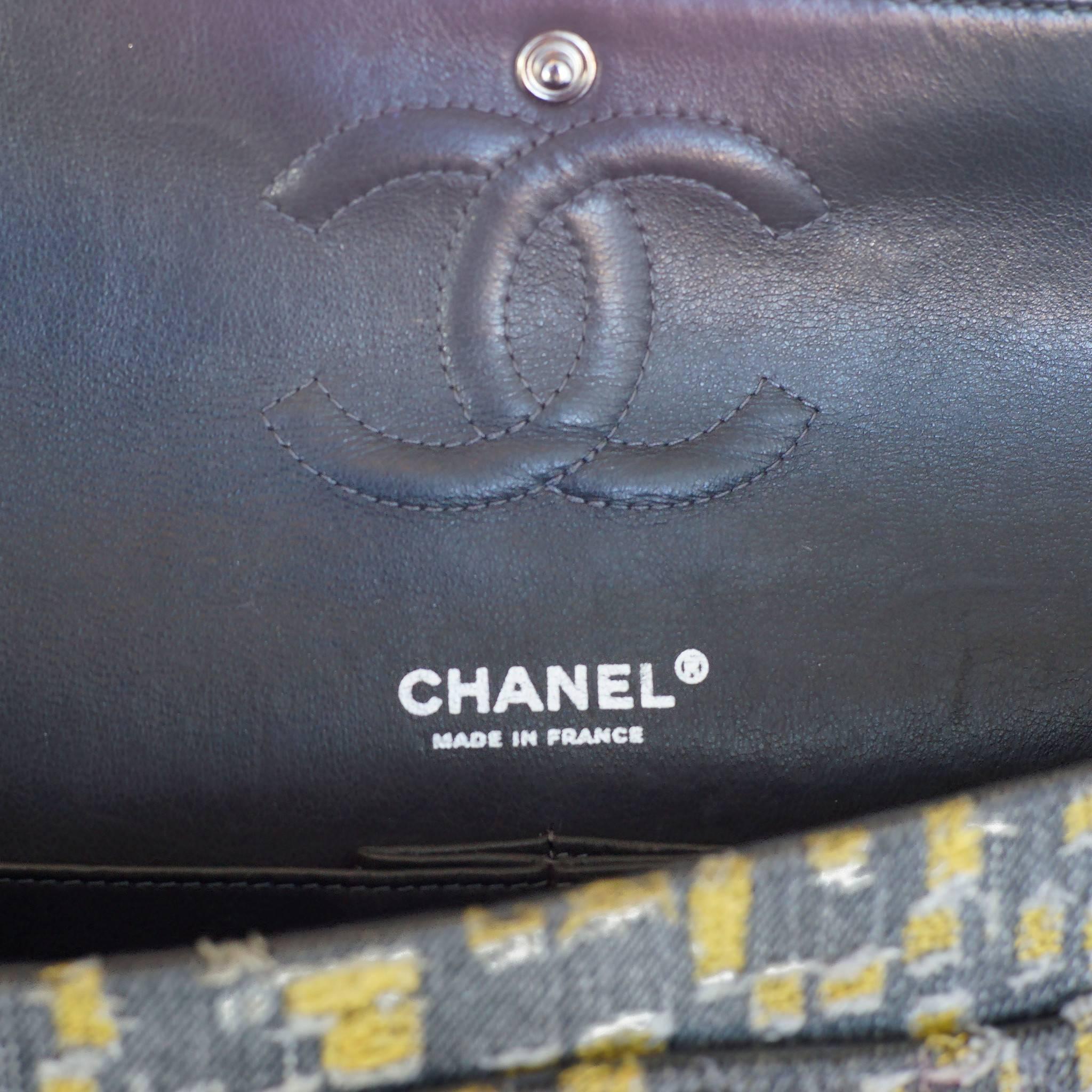 Chanel Distressed Denim Classic Flap Bag 1