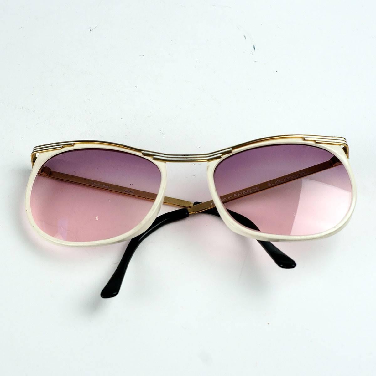 Beige Lunettes de soleil Eurosport teintes roses, collection Daniel Hunter en vente