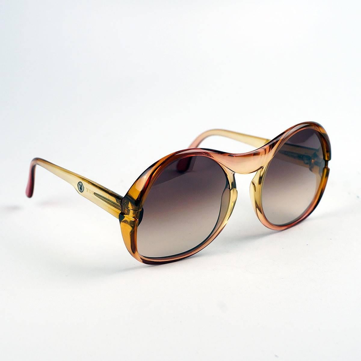 Brown Large 1970s German Made Playboy Sunglasses