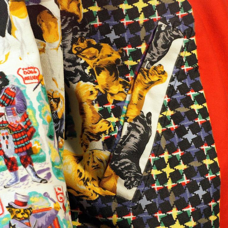 Rare Versus (Versace) Dog Print Jacket For Sale at 1stDibs versace