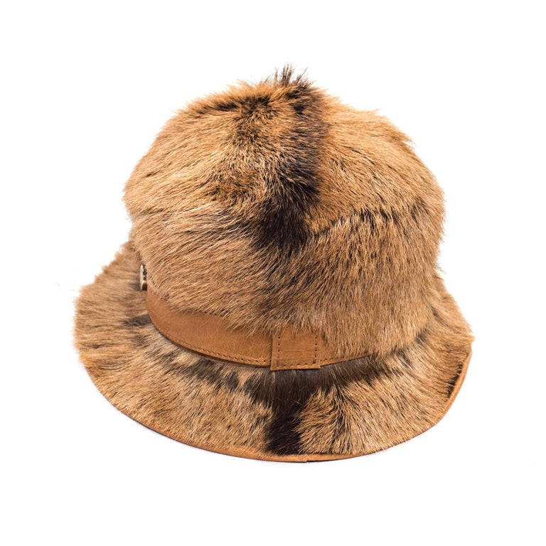 Tod's Large Goat Fur Bucket Hat For Sale at 1stdibs