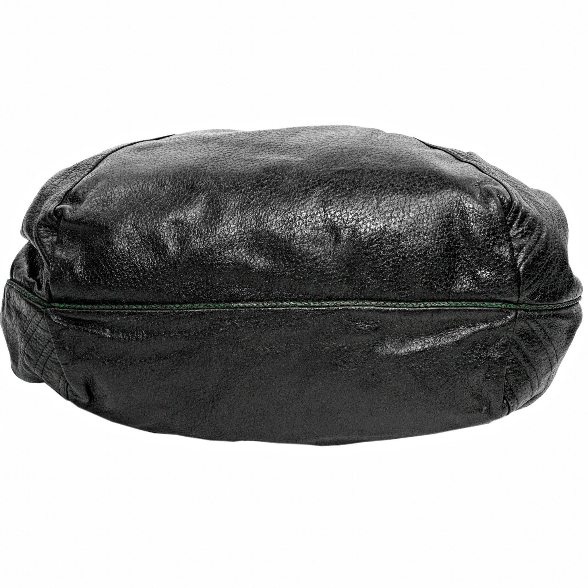 Fendi Black Nappa Leather Spy Bag In Good Condition In Los Angeles, CA