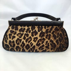 Dolce & Gabbana Women's Sicily Leopard-Print Leather Top Handle Satchel