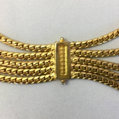 Christian Dior Multi-Strain Gold Tone Rope Chain belt