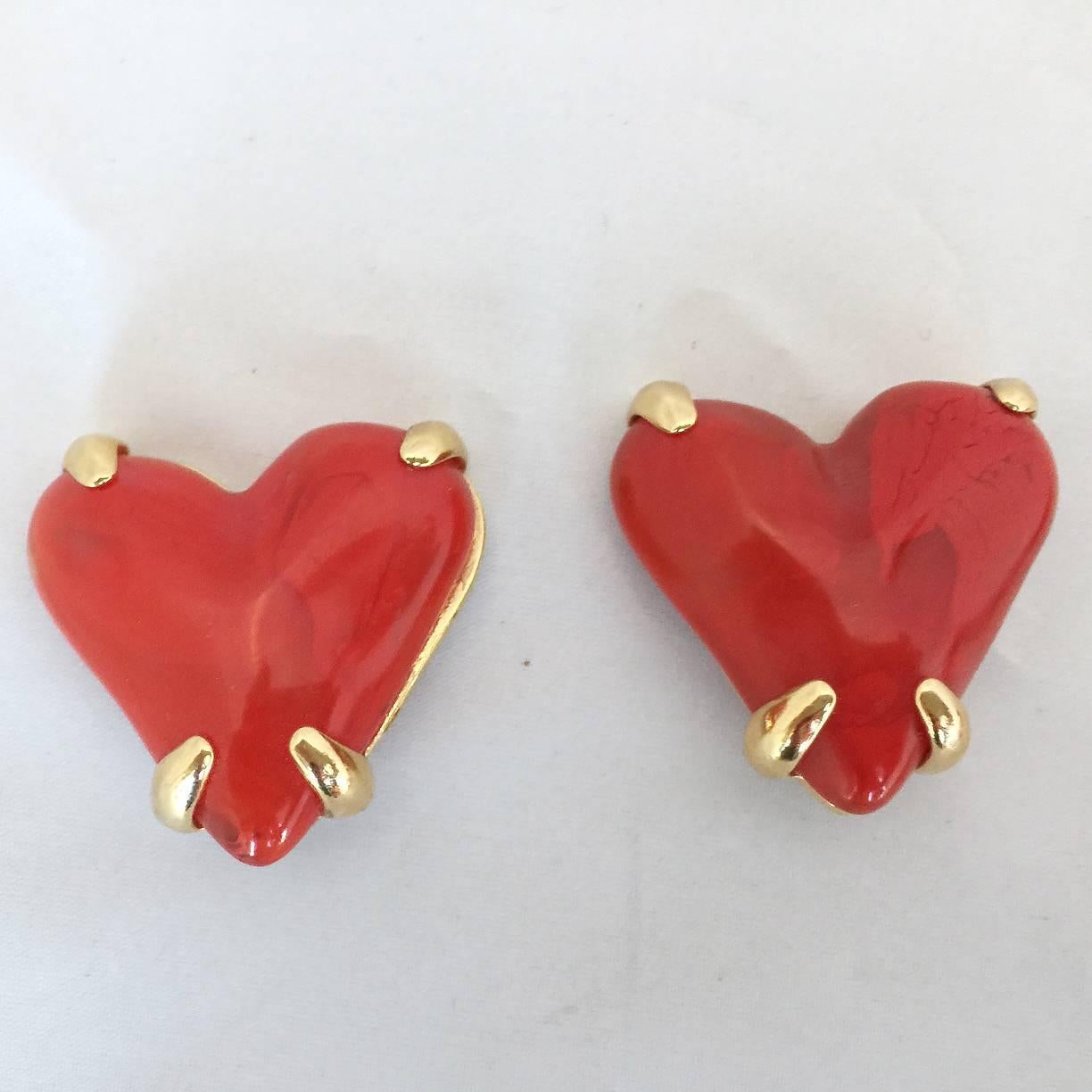 givenchy heart earrings