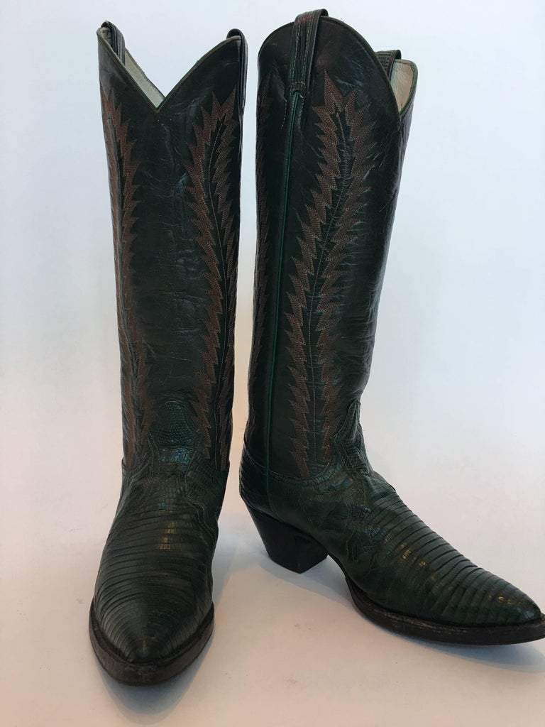 green cowboy boots larry mahan green lizard cowboy boots at 1stdibs green cowboy boots larry mahan green lizard cowboy boots at 1stdibs