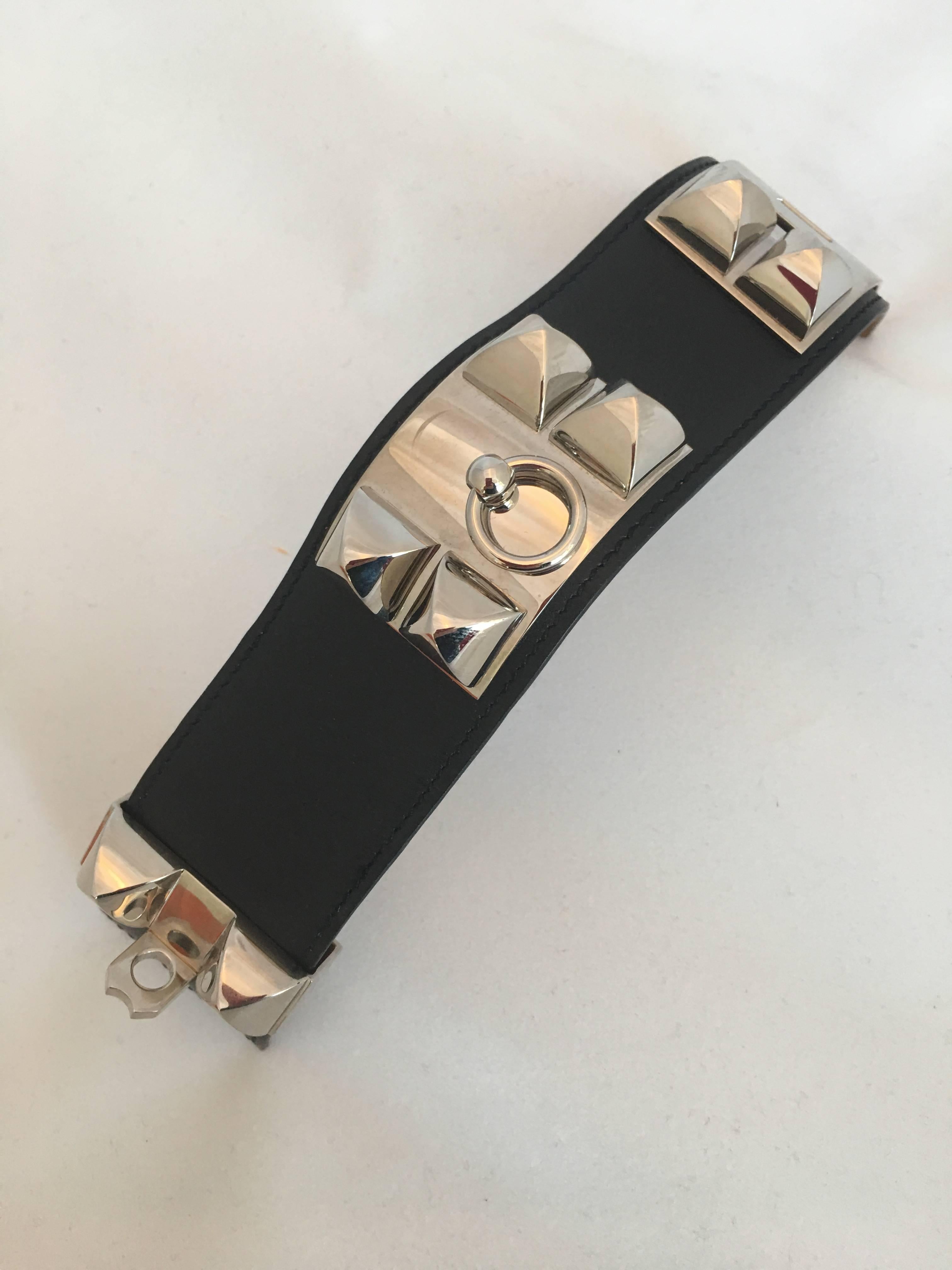 hermes leather cuff bracelet