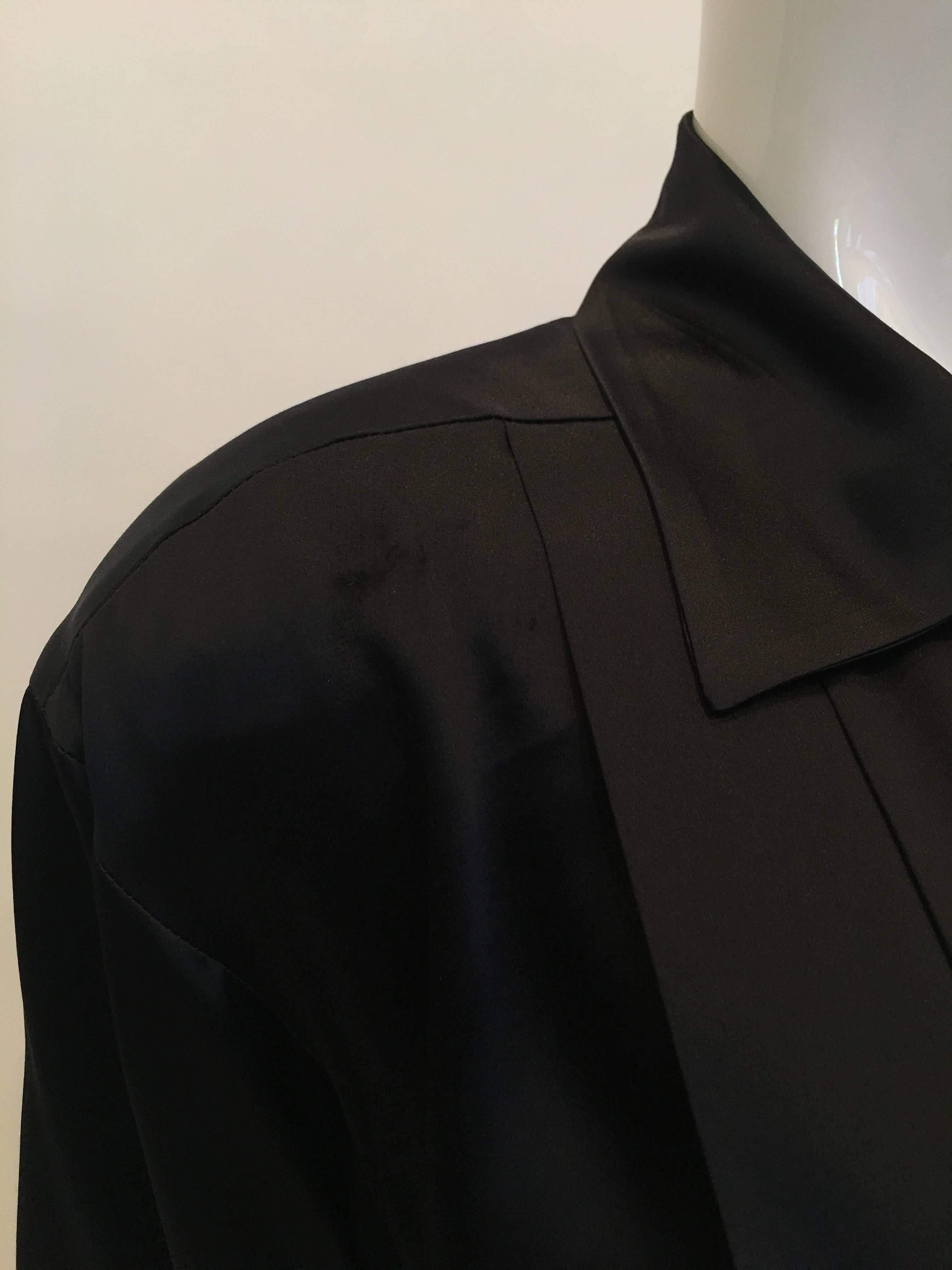 Chanel 1990's Black Satin Sheath Dress In Good Condition In Los Angeles, CA