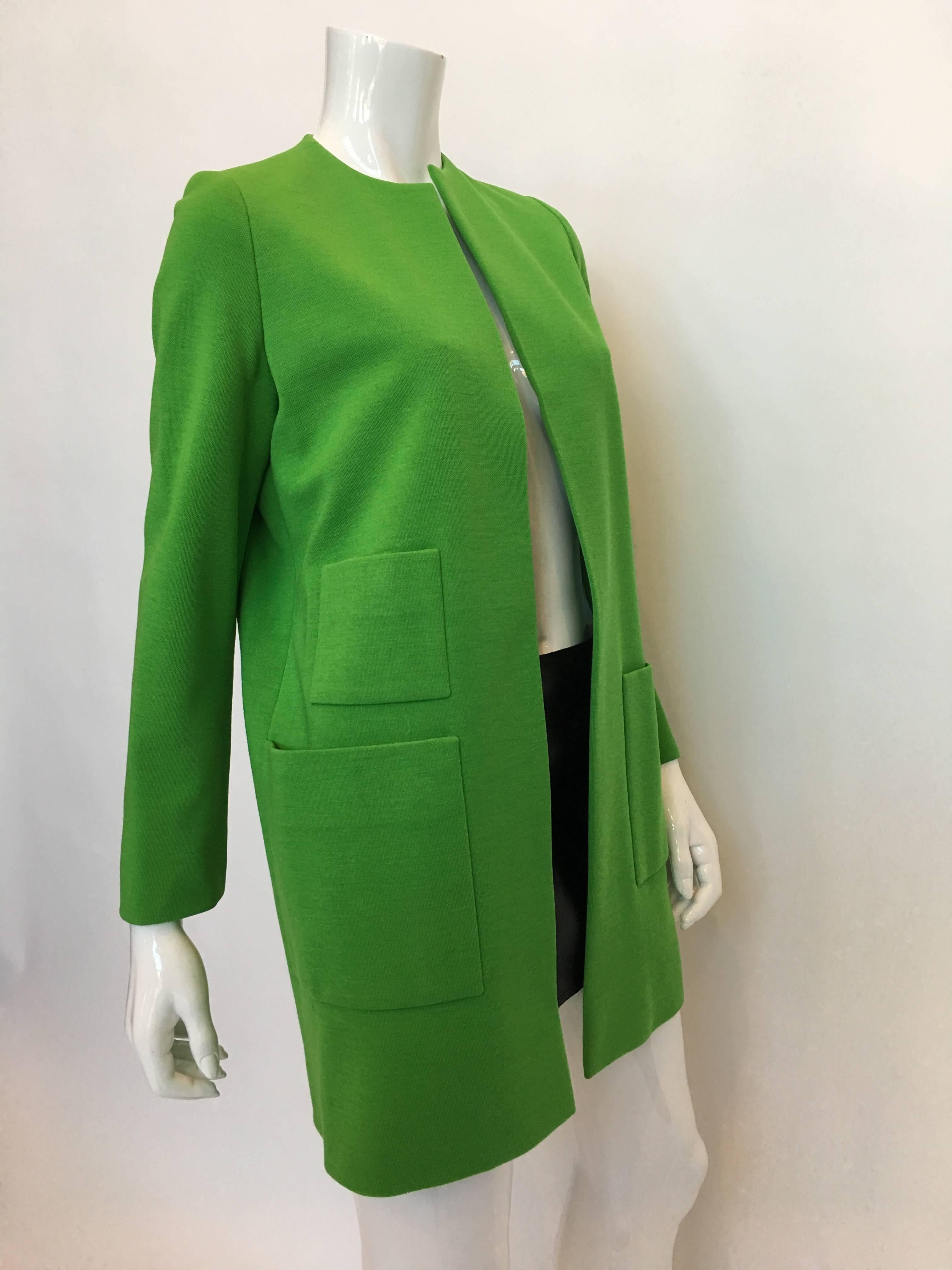 Manteau vert Kelly Norell vintage des années 1960 Unisexe en vente