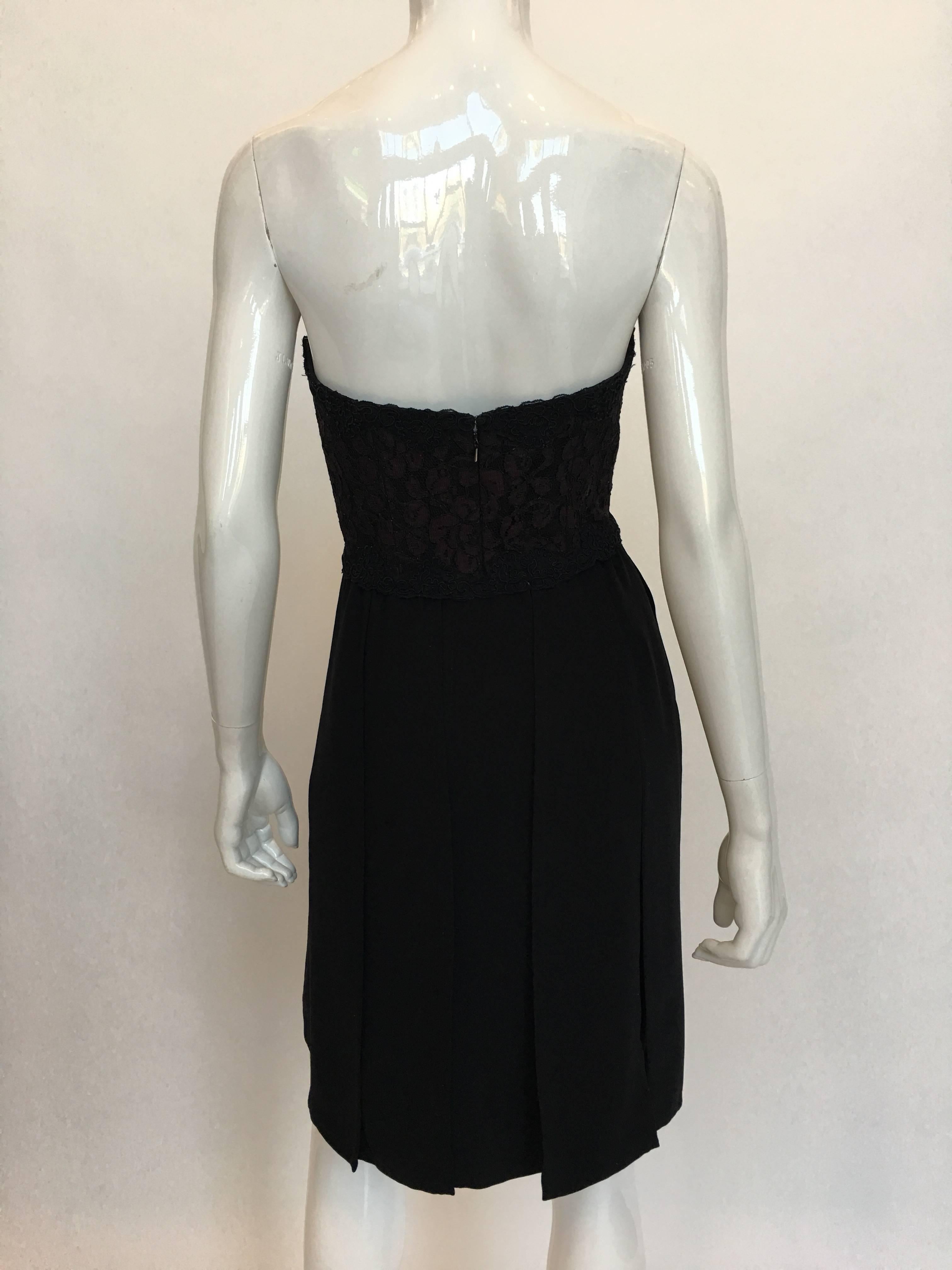 Bill Blass Black Cocktail Dress In Good Condition In Los Angeles, CA