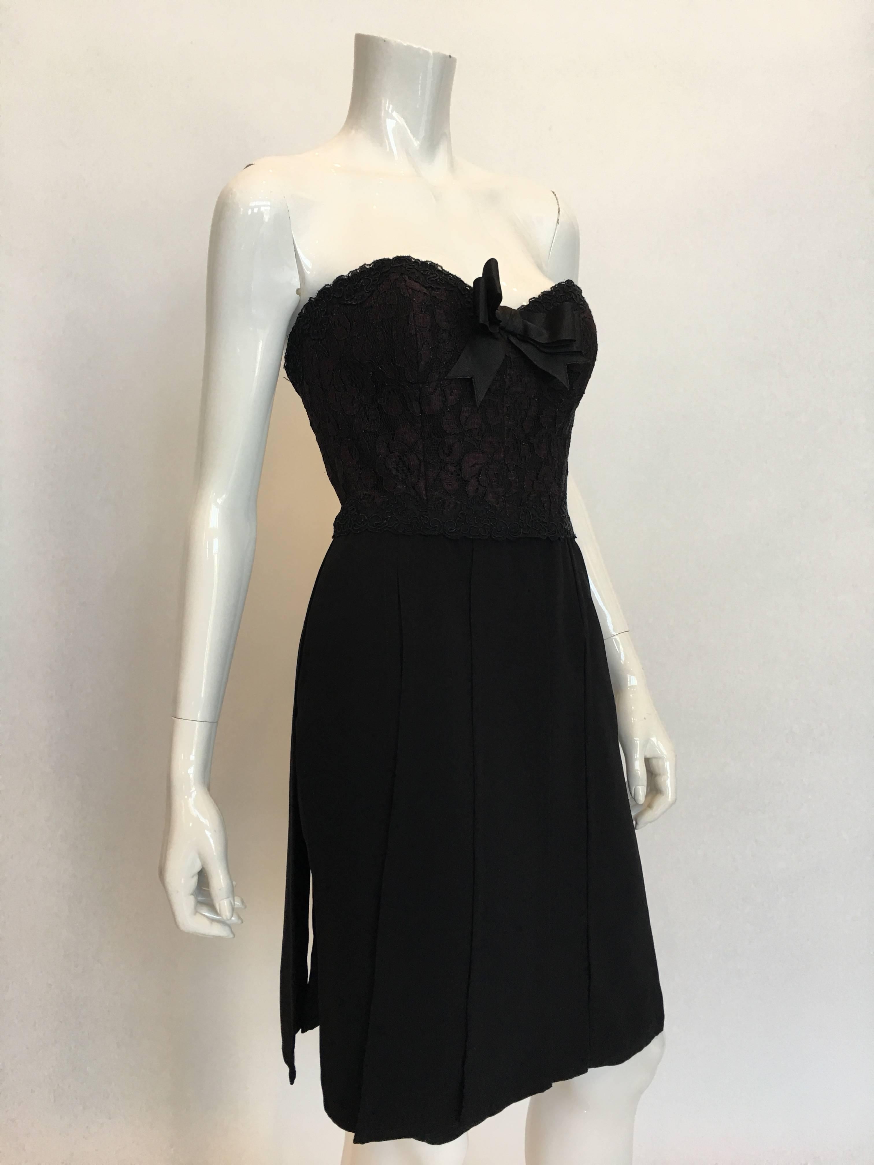 Bill Blass Black Cocktail Dress 1