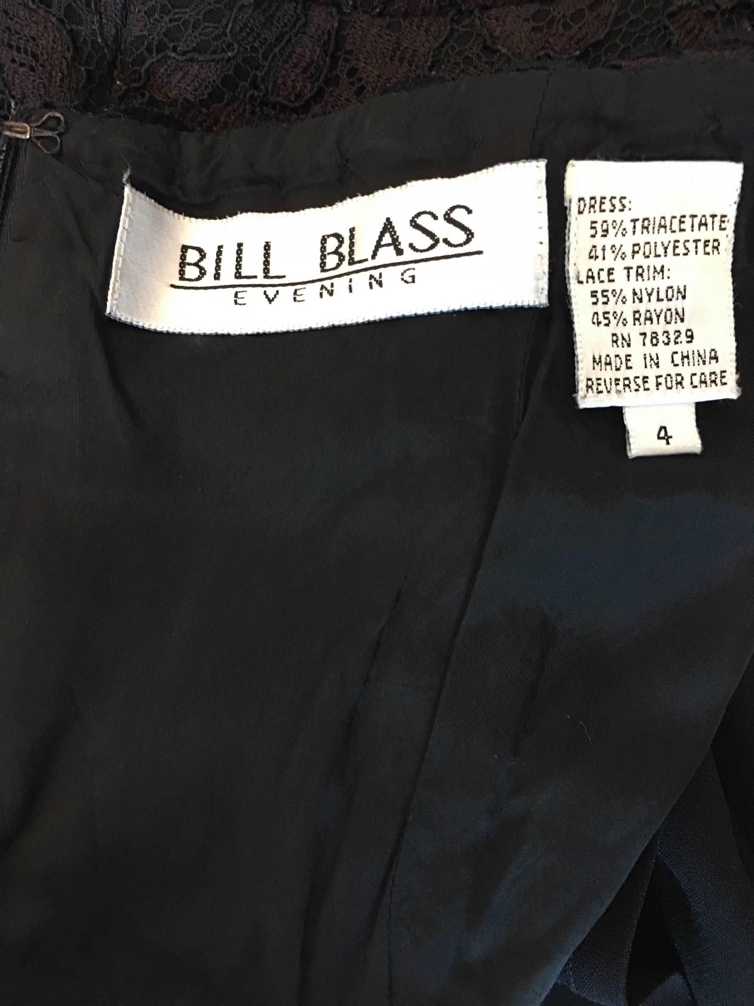 Bill Blass Black Cocktail Dress 5