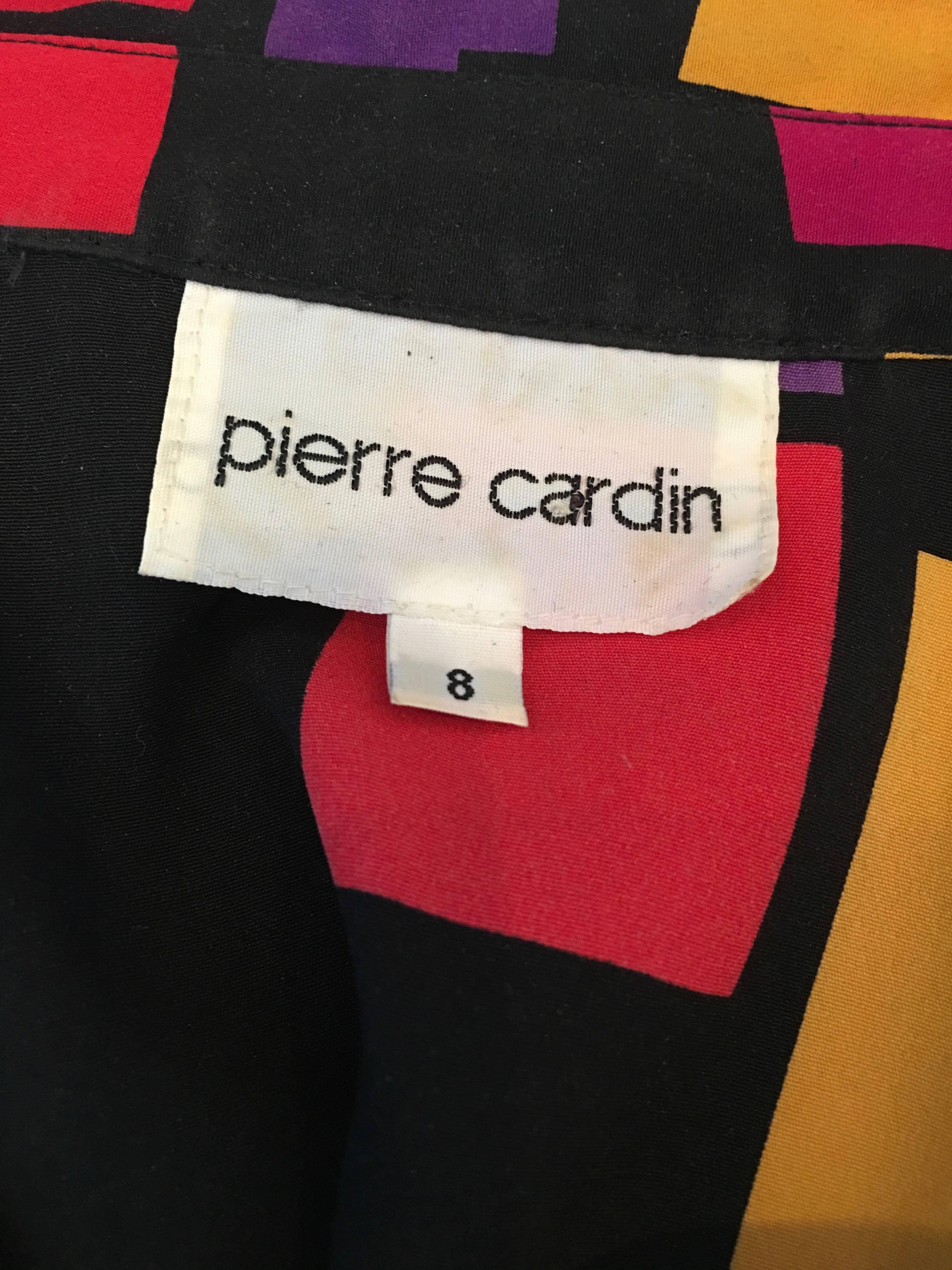 Pierre Cardin Vintage 1980's Abstract Print Blouse 3