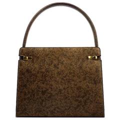 Rare Gucci Secretary Style Leather Hand Bag 1