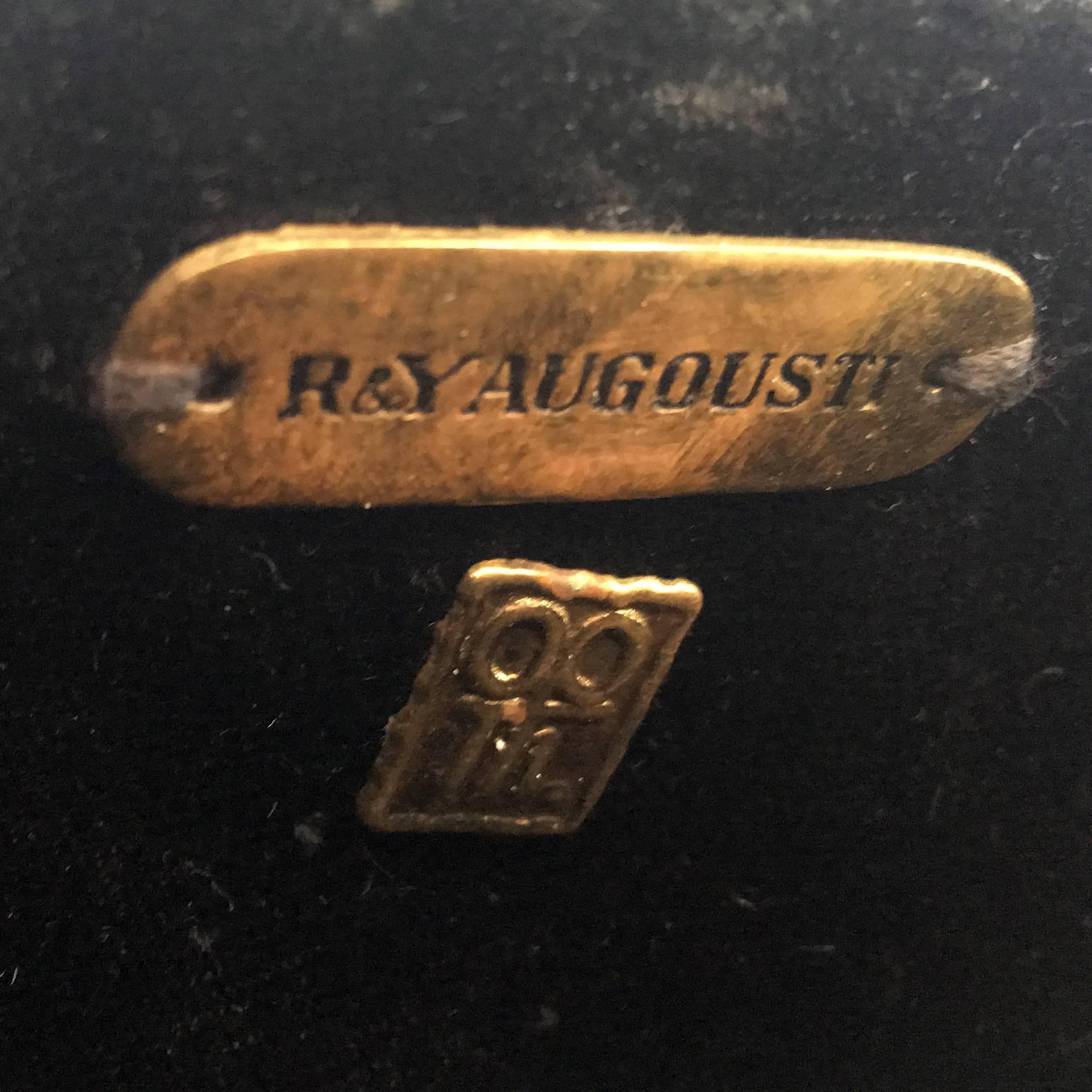Ray Augousti Bronze and Snake Skin V Clutch 2