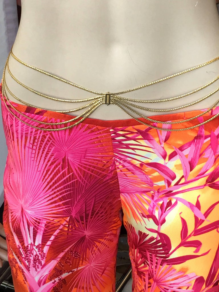 Christian Dior MultiStrain Gold Tone Rope Chain belt For Sale at