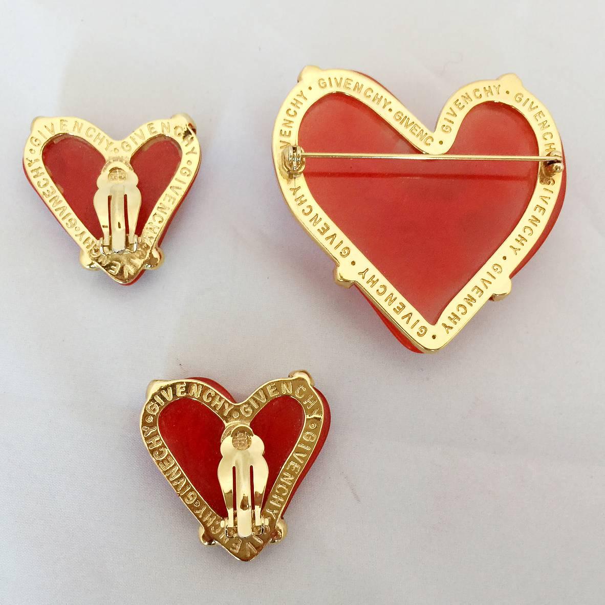 red lucite earrings