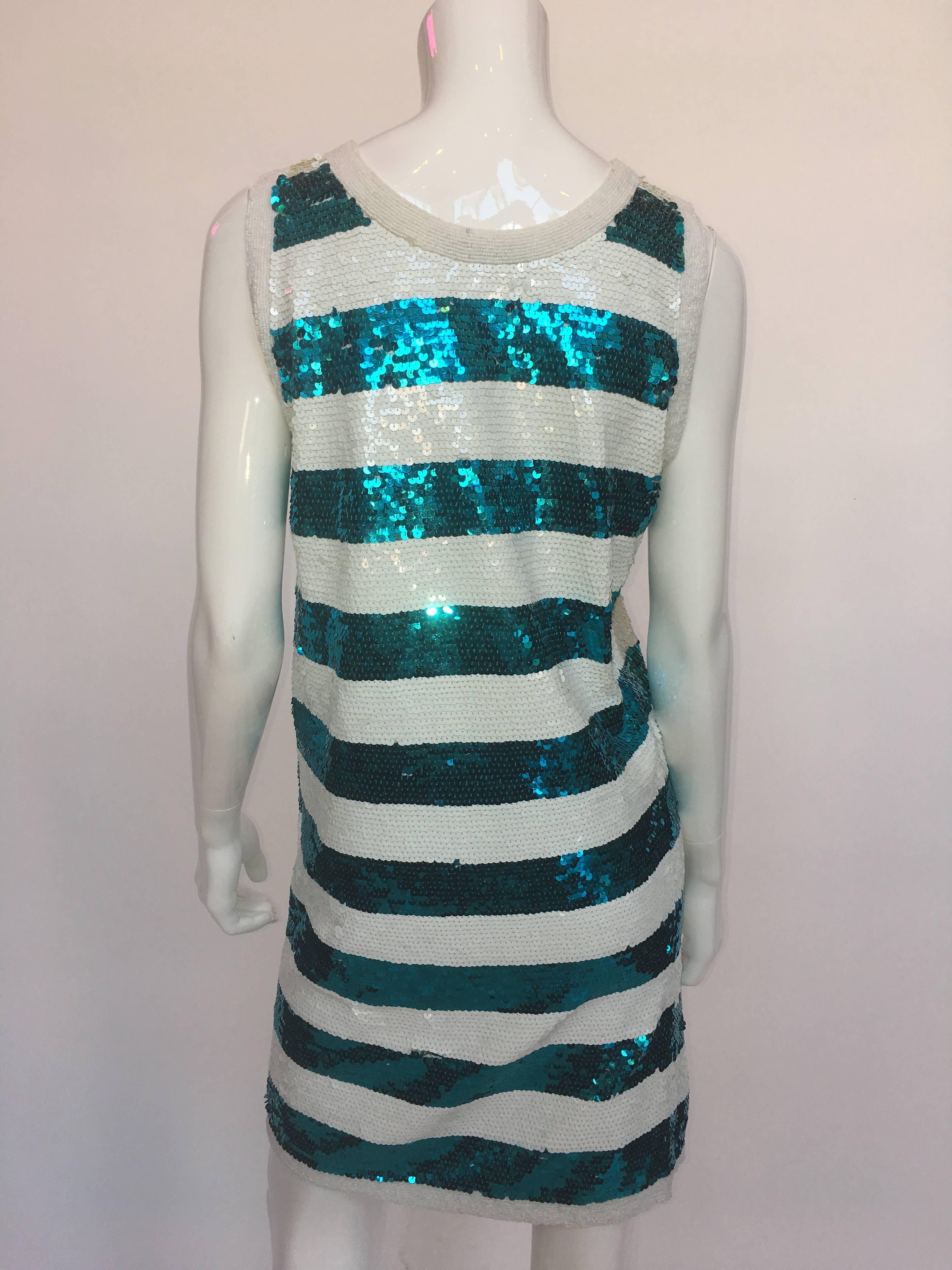 sequin striped dress