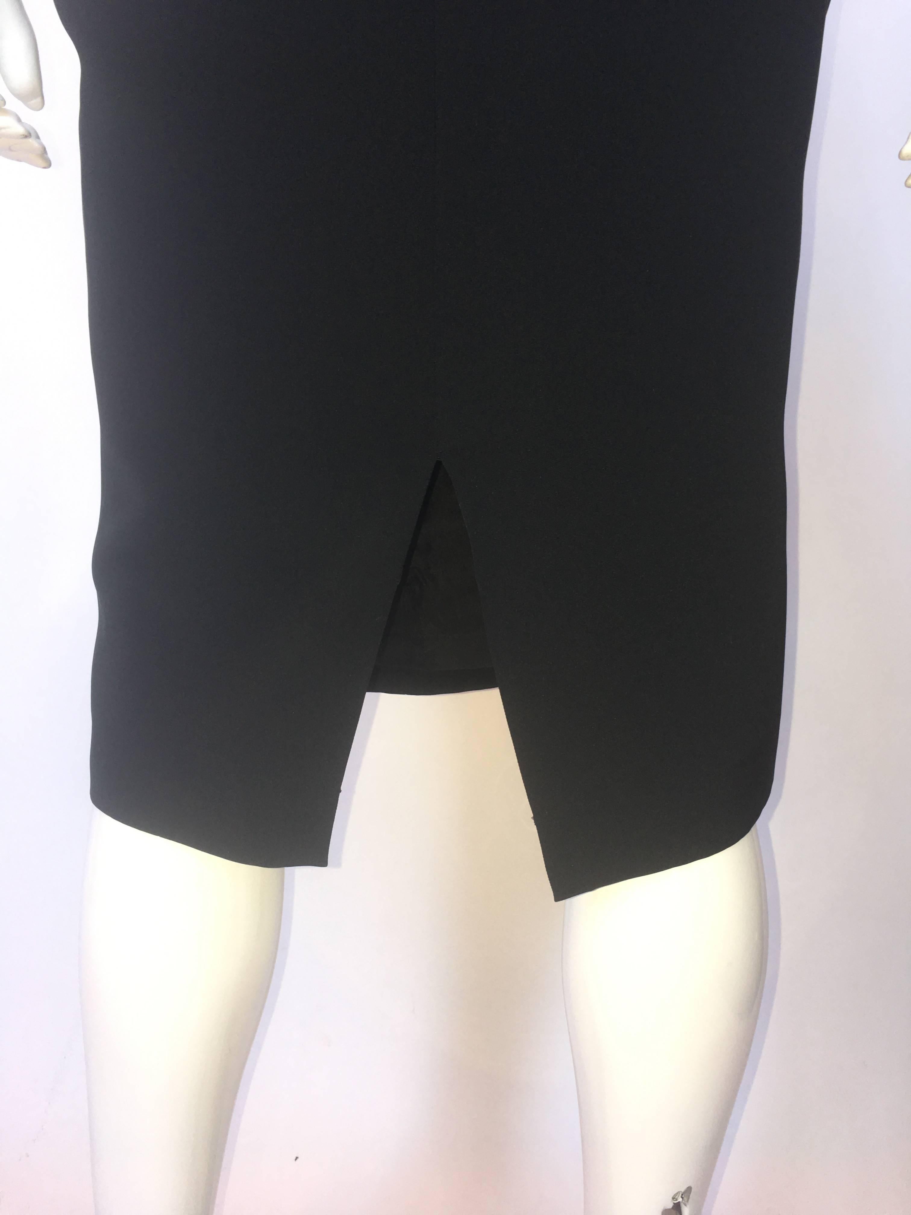 1990s Karl Lagerfeld Sexy Black High Neck Halter Dress  In Good Condition For Sale In Los Angeles, CA