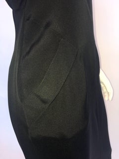 1990s Karl Lagerfeld Sexy Black High Neck Halter Dress