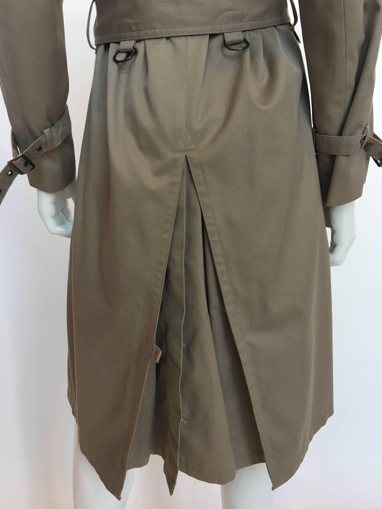 Large Pierre Cardin 1970s Tan Trench Coat