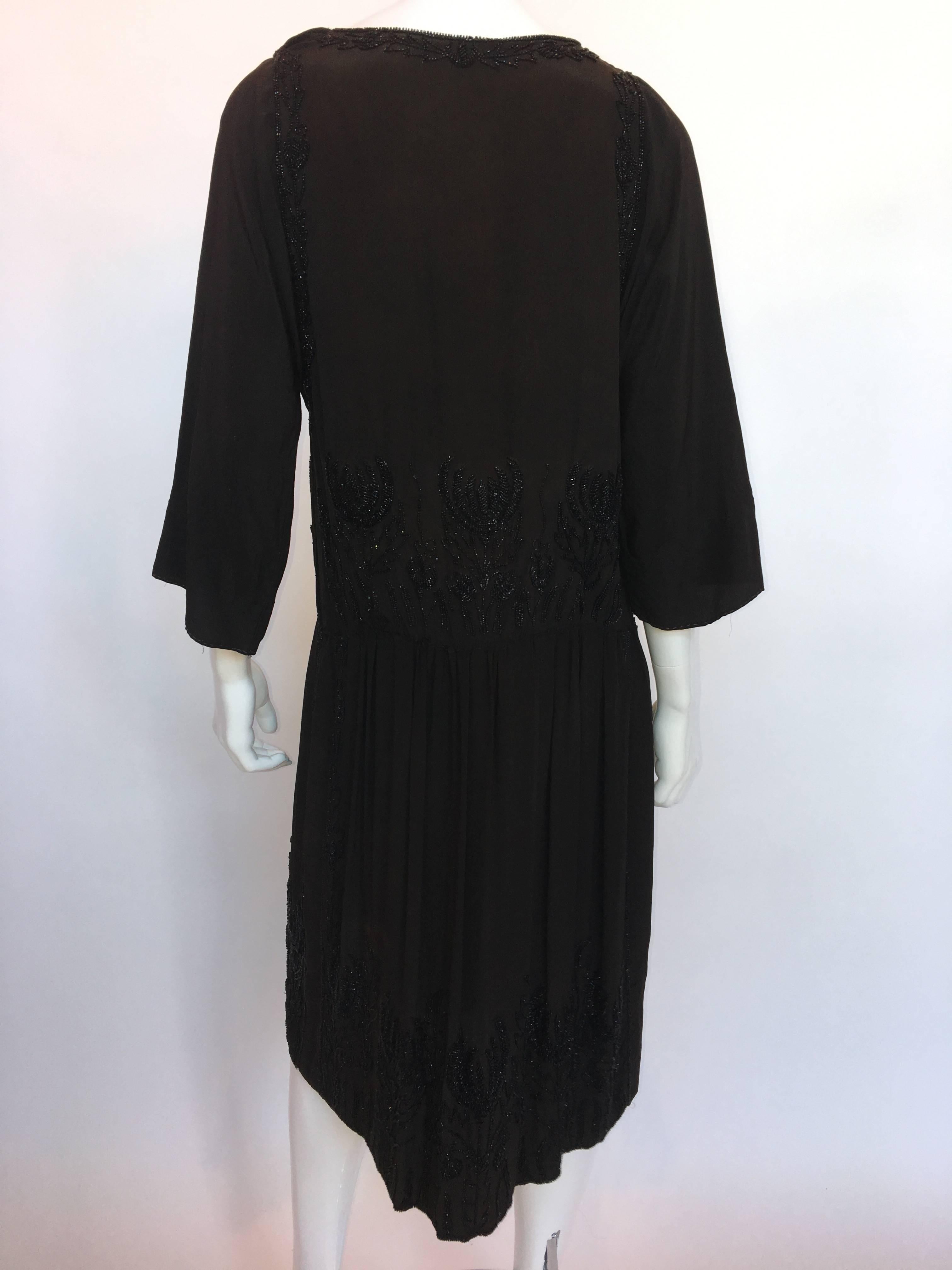 black flapper dress