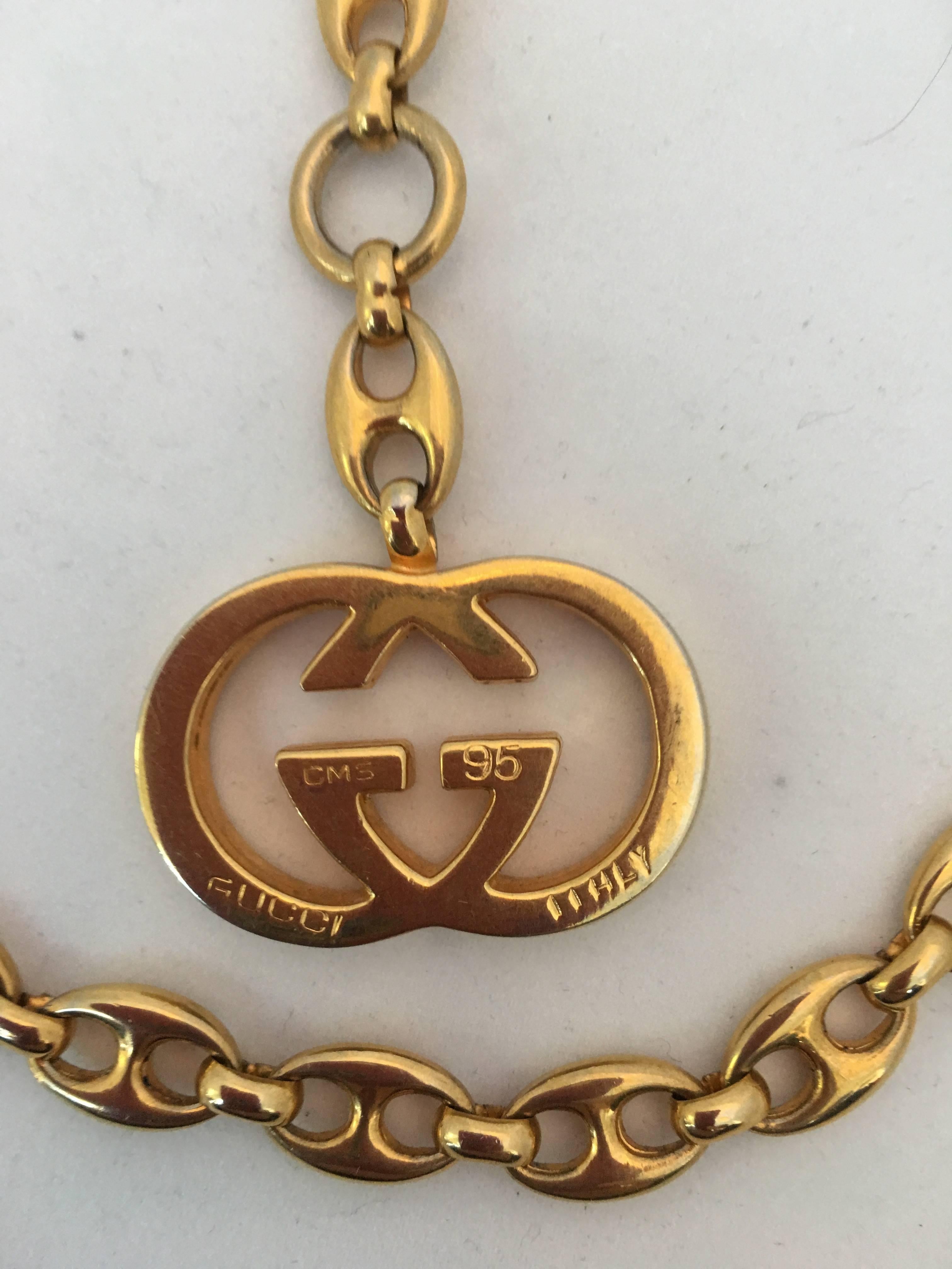 gucci gold chain belt