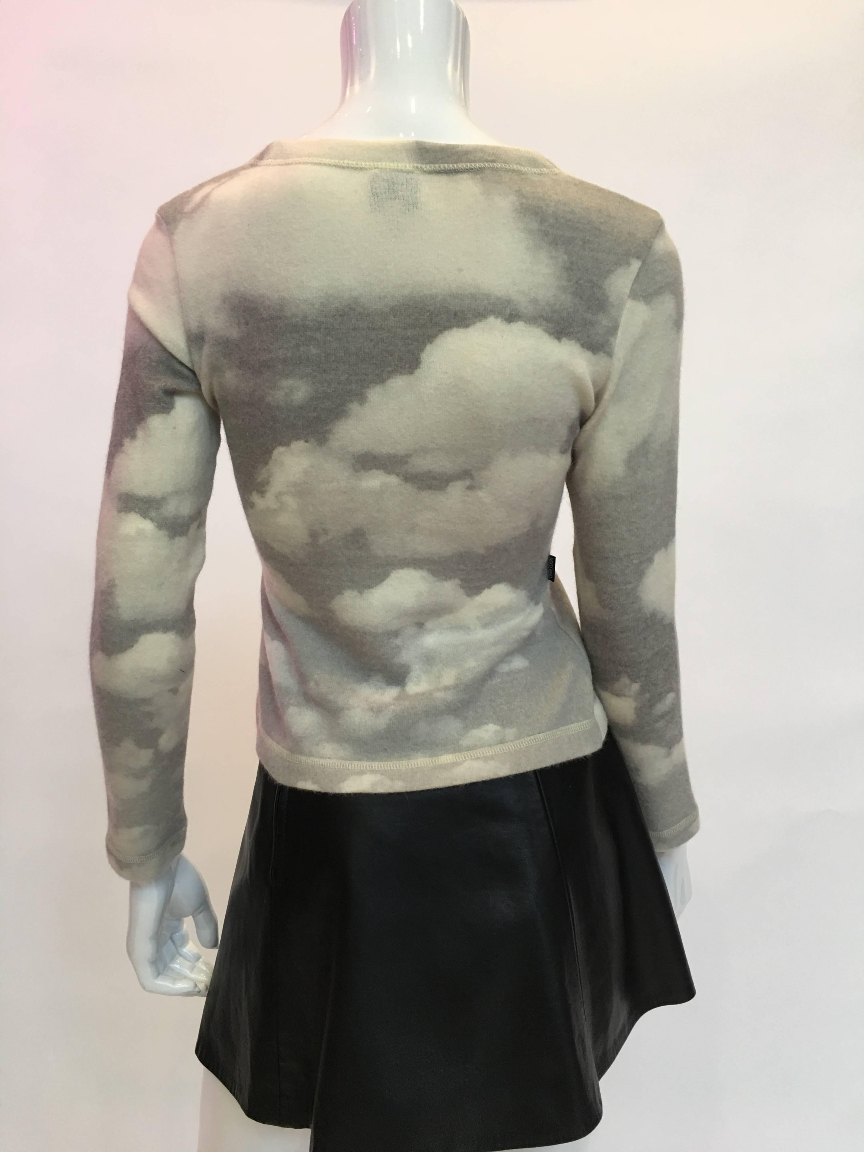 Gray Moschino Wool Cloud Sweater, 1990s  For Sale