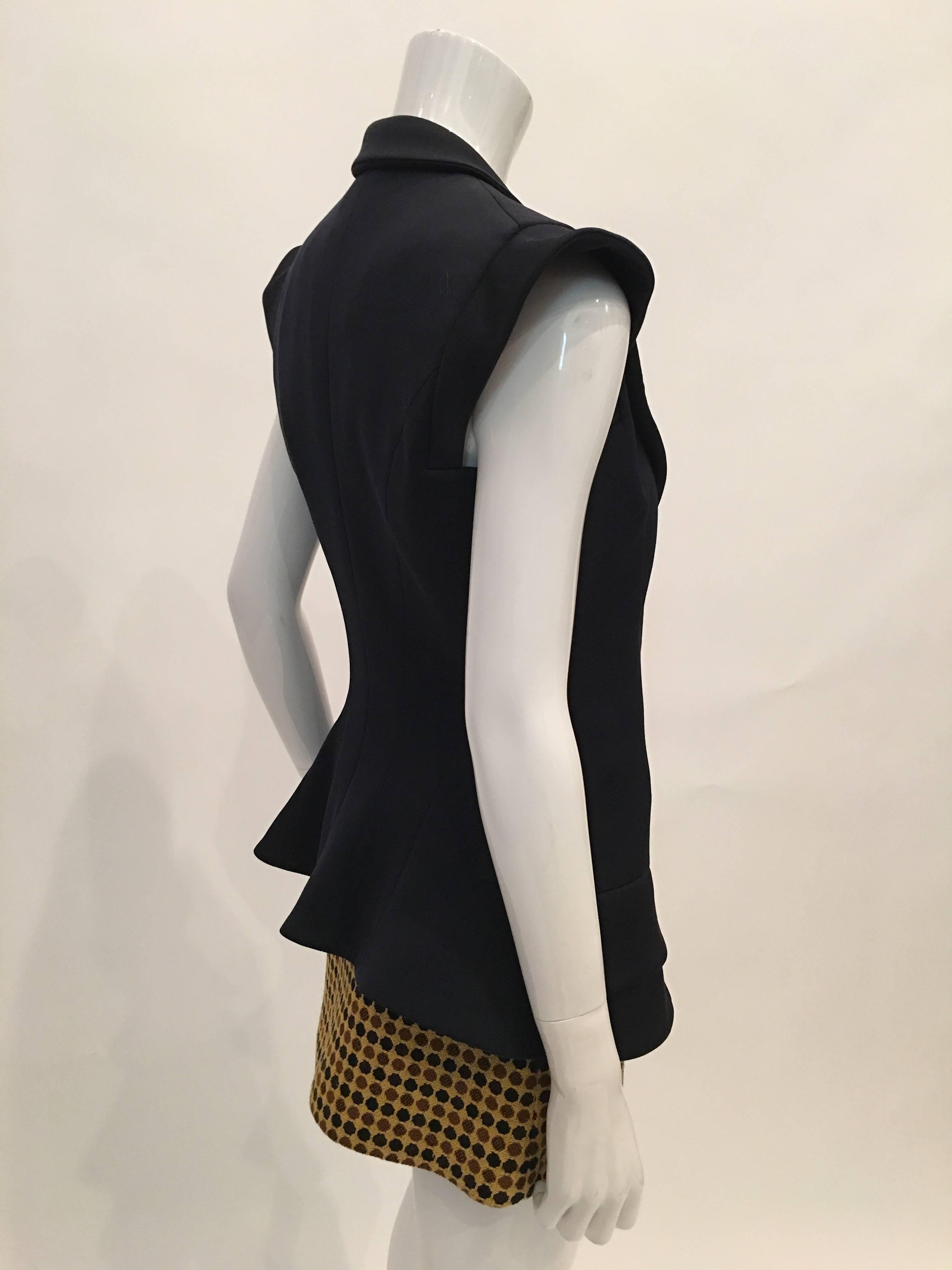 Black Yves Saint Laurent Wool Vest