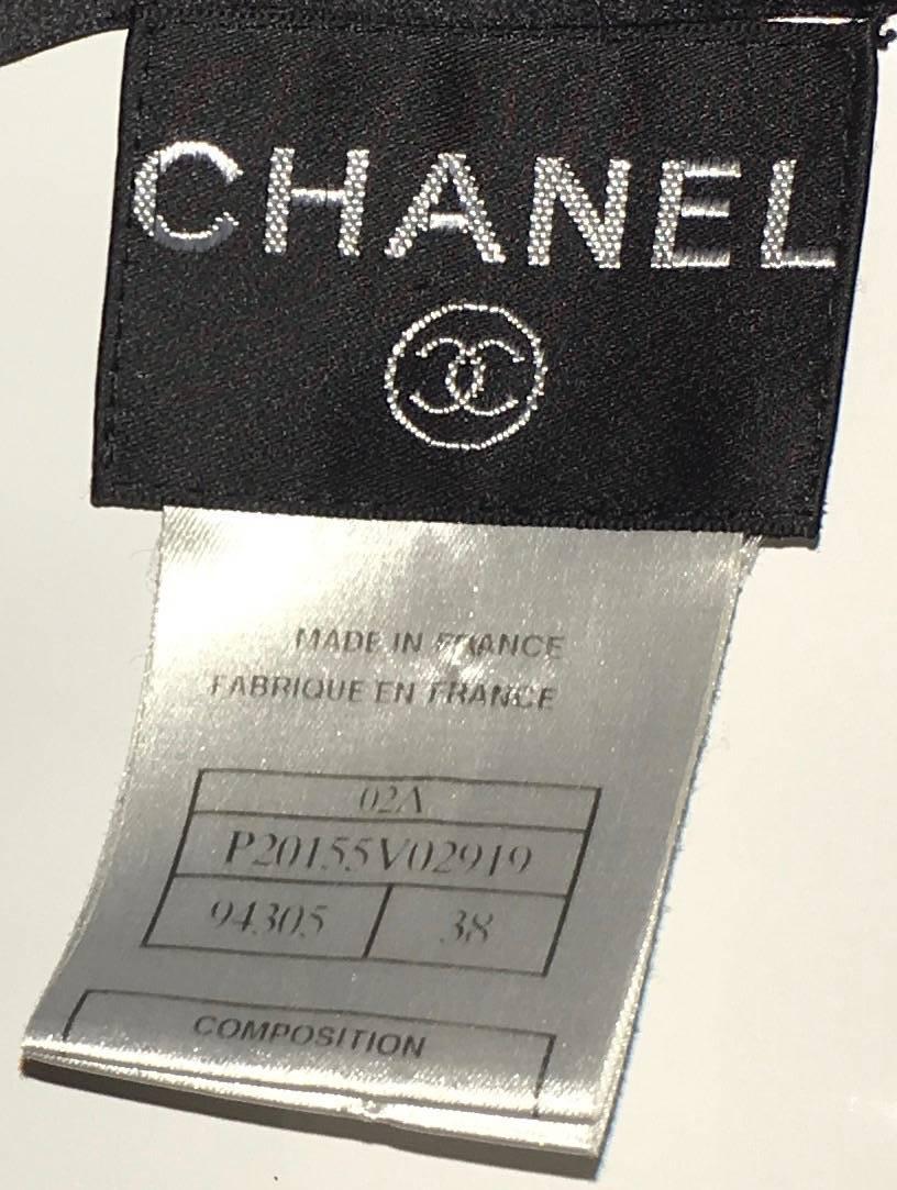 Chanel Black Silk Dress  For Sale 3