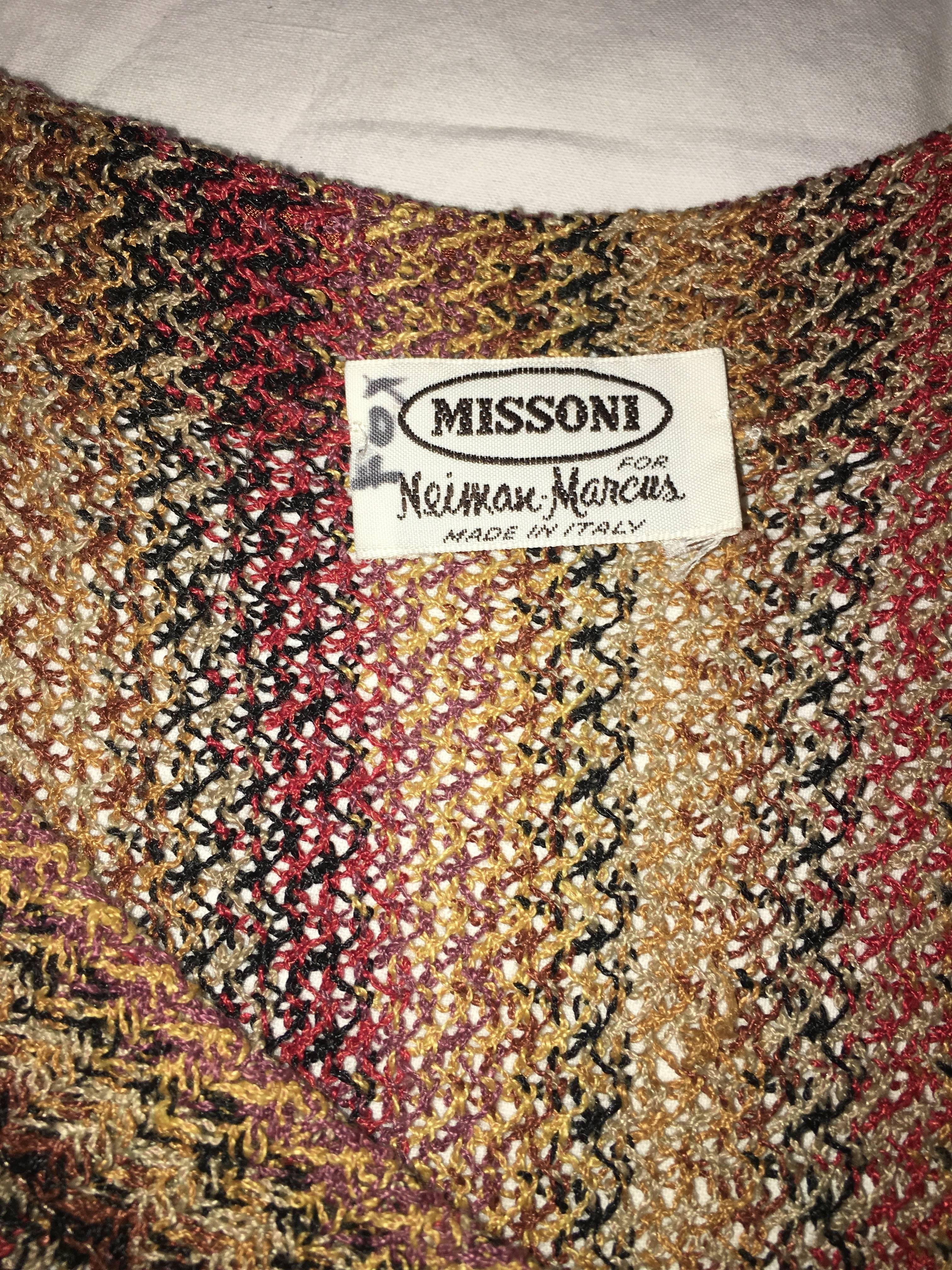 Women's or Men's Missoni Knit Vest Dress