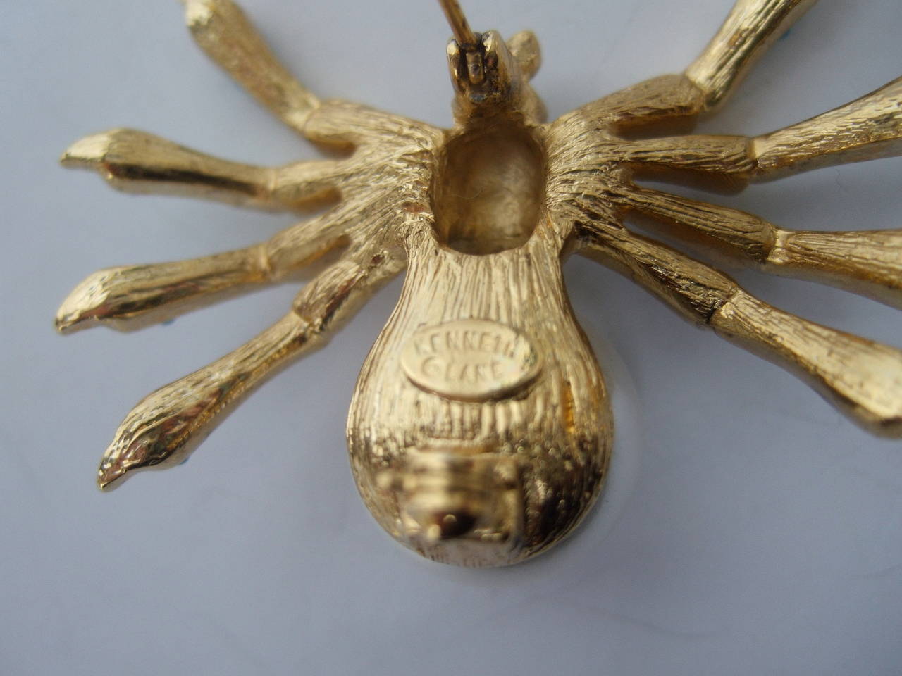 Kenneth Lane Jeweled Spider Brooch c 1990s 2