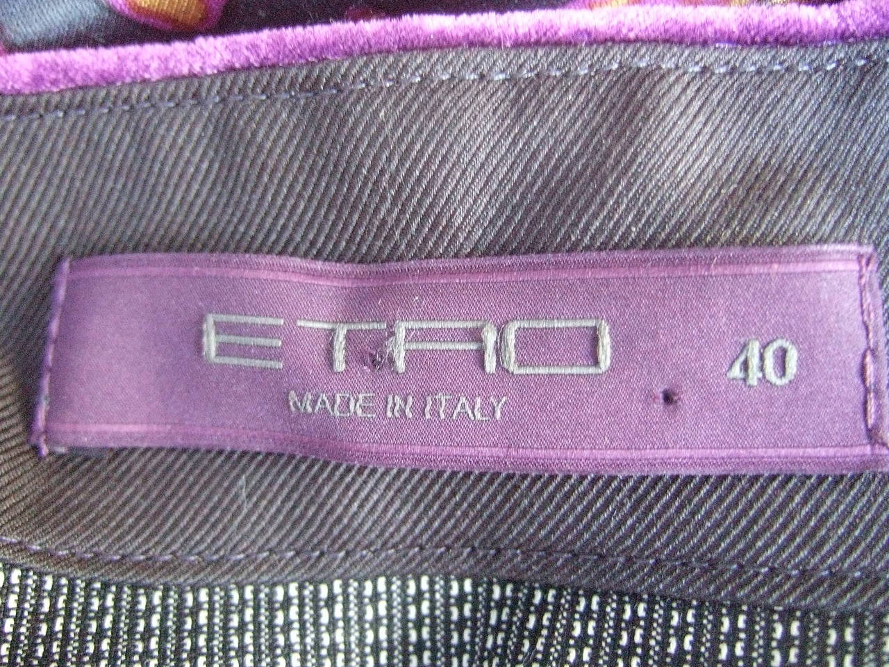 Women's Etro Exotic Silk Print Tunic Dress Made in Italy Size 40