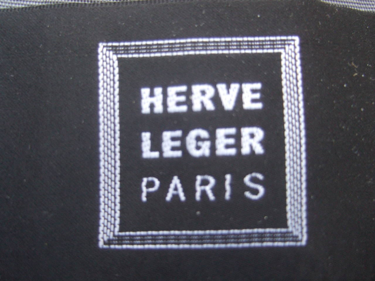 Herve Leger Paris Gray wool tailored jacket US Size 4 For Sale 2